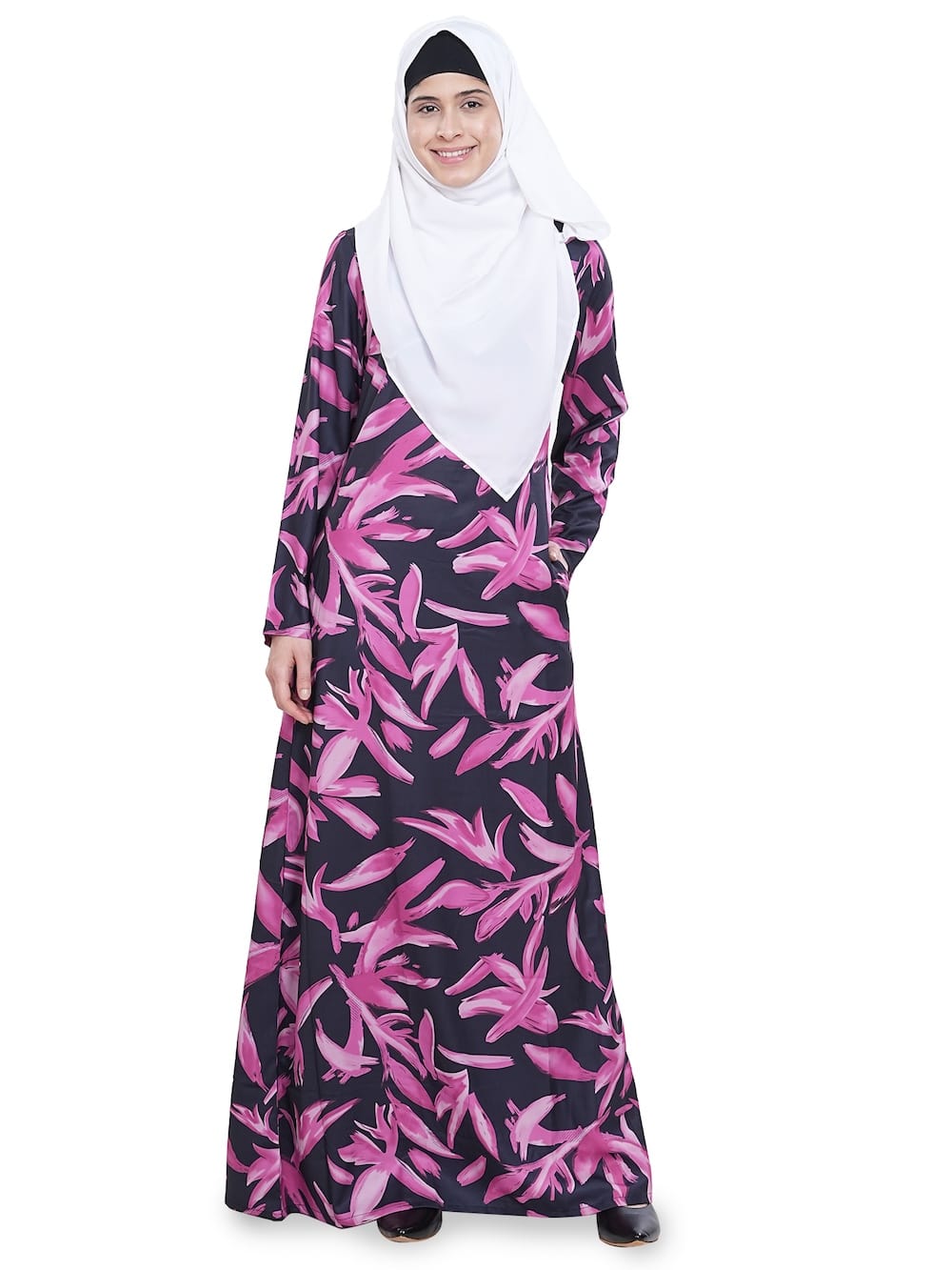 Printed Crepe Abaya AYP-631