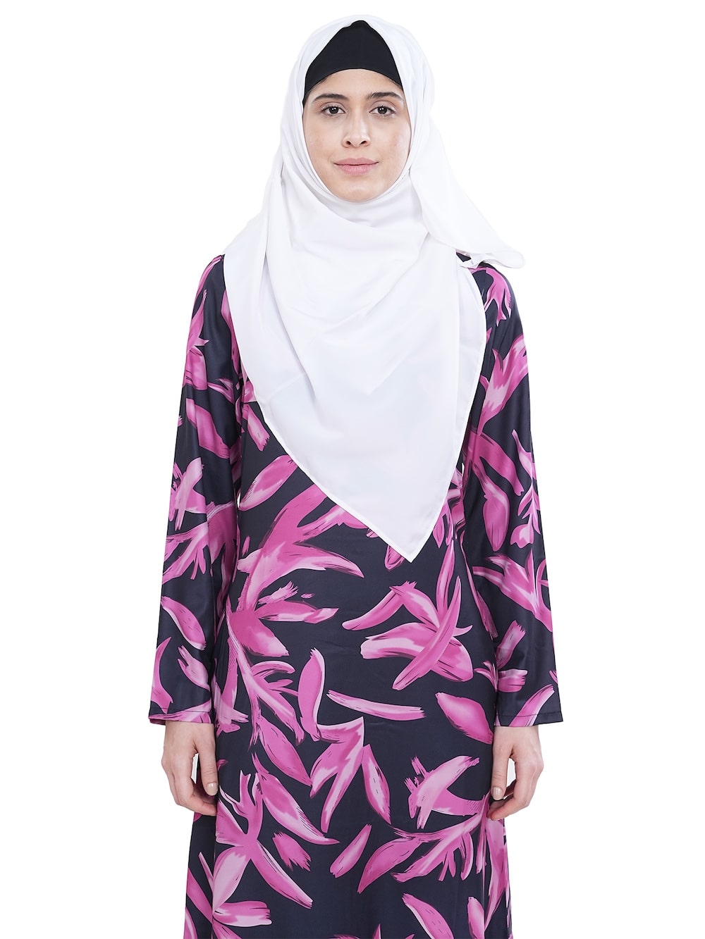 Printed Crepe Abaya AYP-631