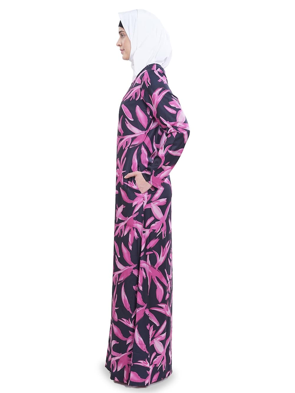 Printed Crepe Abaya AYP-631