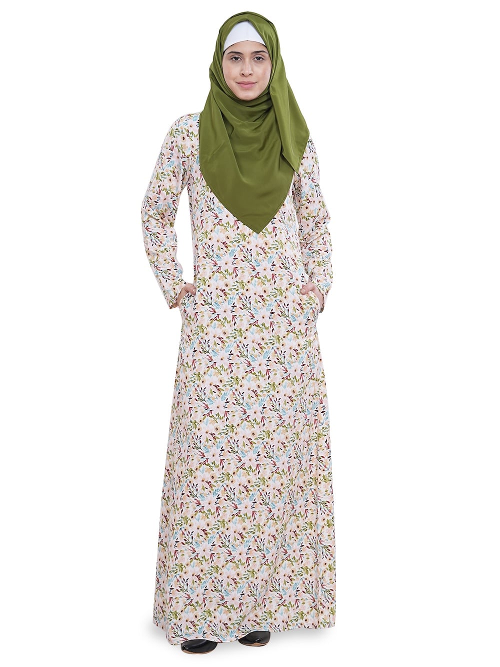 Printed Crepe Abaya AYP-632
