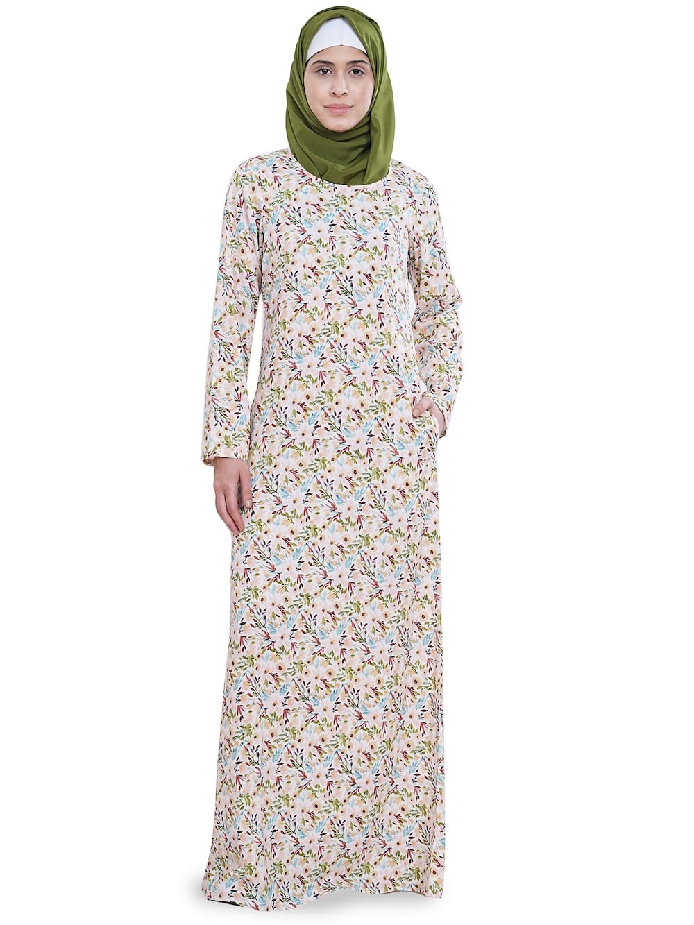 Printed Crepe Abaya AYP-632