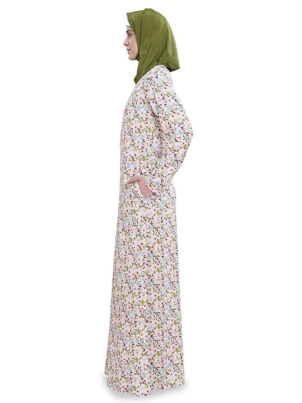 Printed Crepe Abaya AYP-632