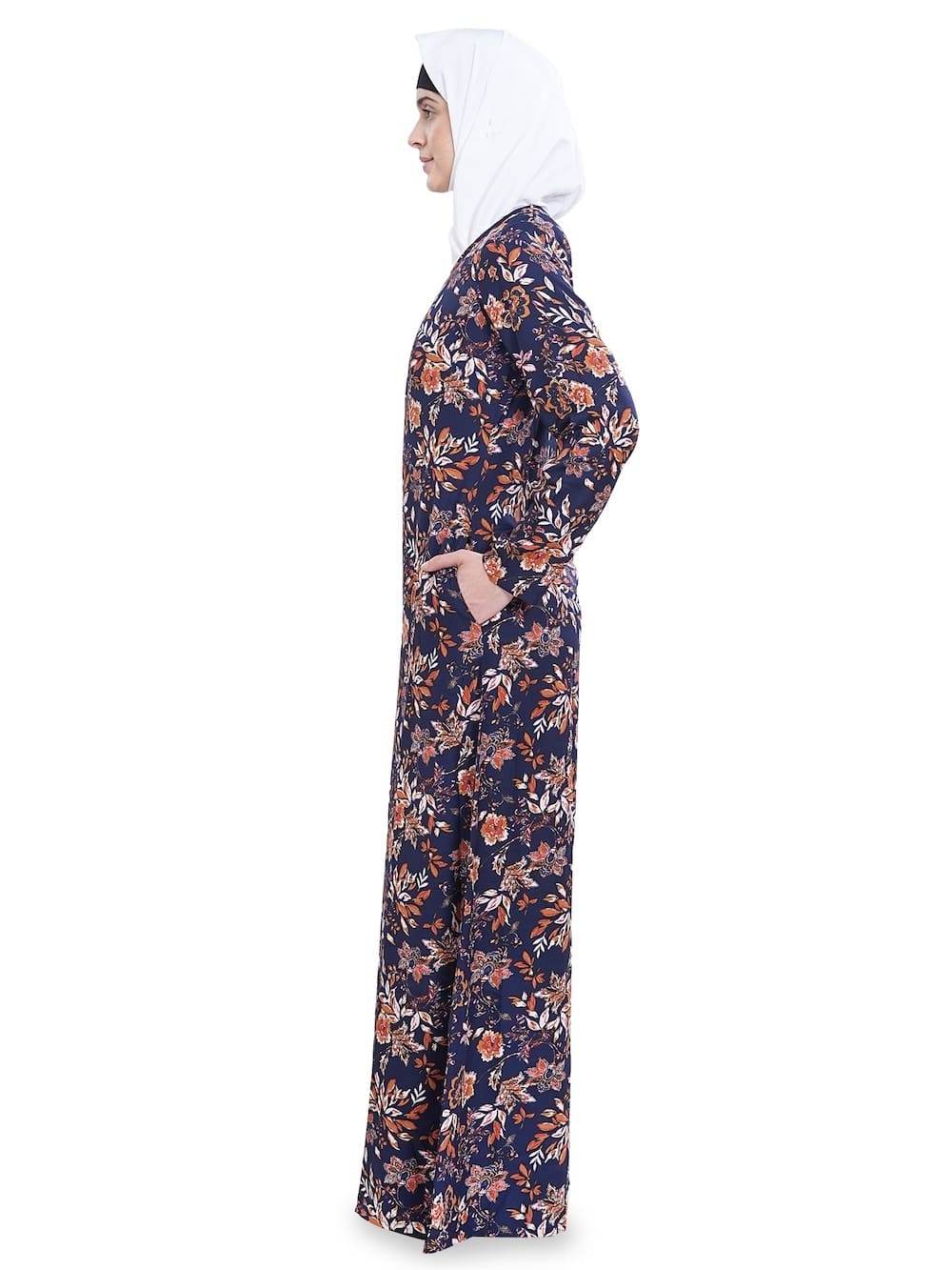 Printed Crepe Abaya AYP-633