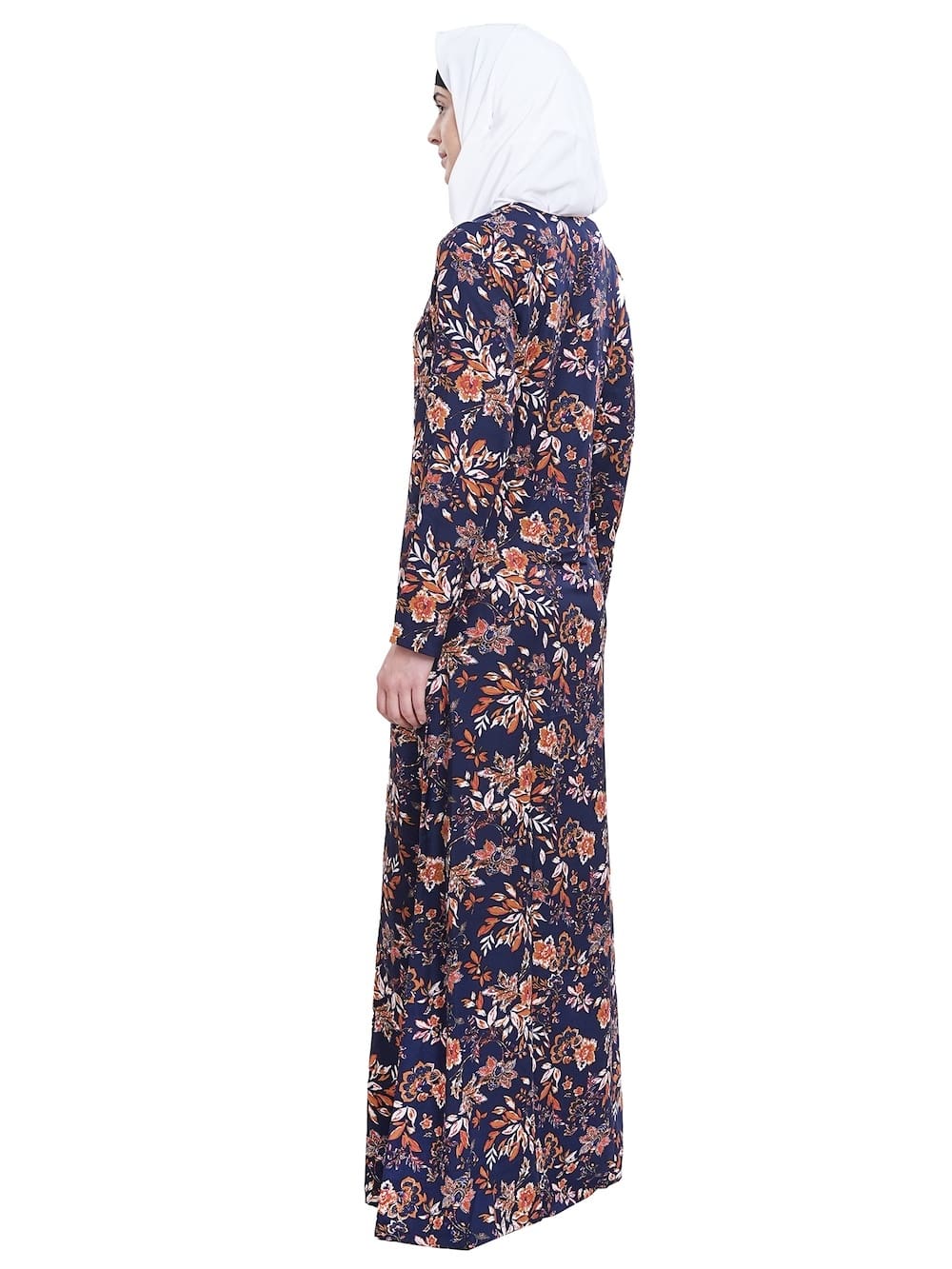 Printed Crepe Abaya AYP-633