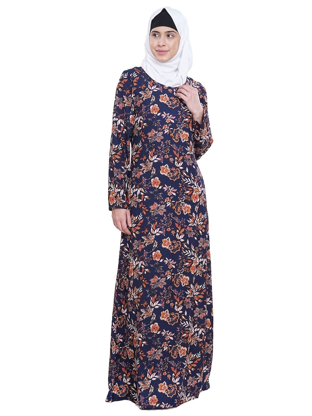 Printed Crepe Abaya AYP-633