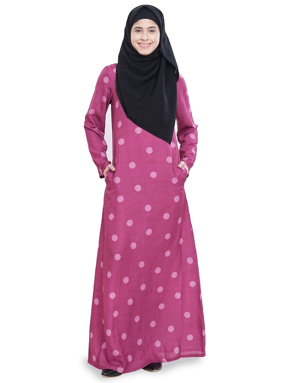 Printed Crepe Abaya AYP-634