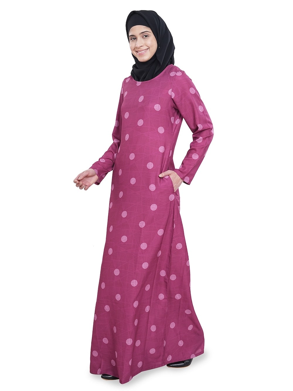 Printed Crepe Abaya AYP-634