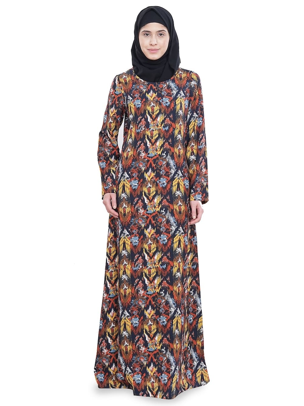 Printed Crepe Abaya AYP-635