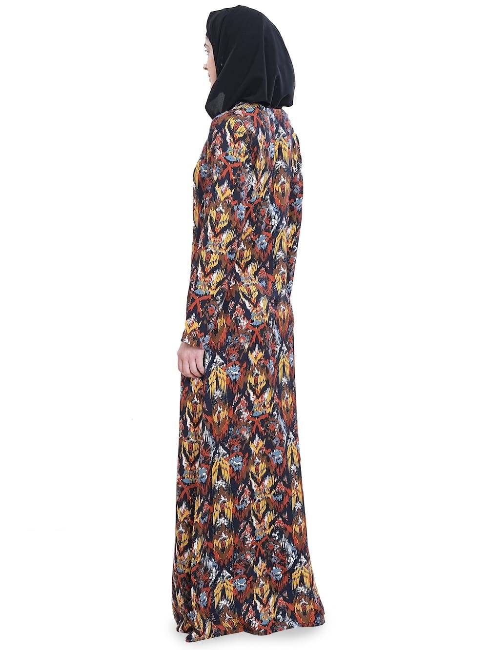 Printed Crepe Abaya AYP-635