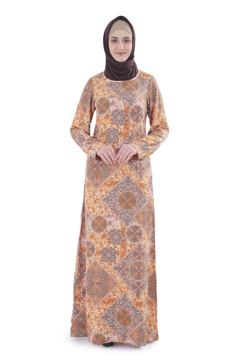 Printed Crepe Abaya AYP-636