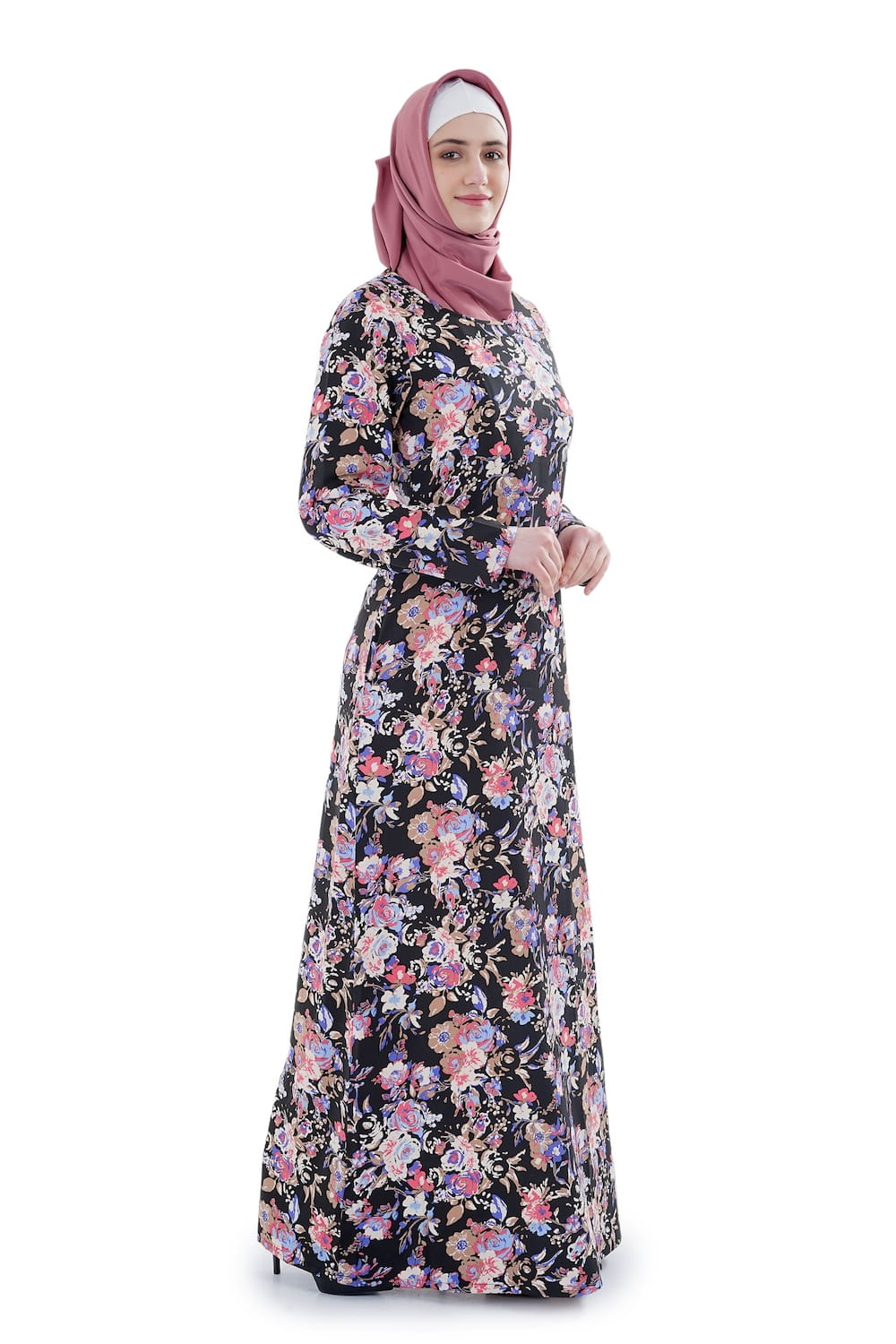 Printed Crepe Abaya AYP-641