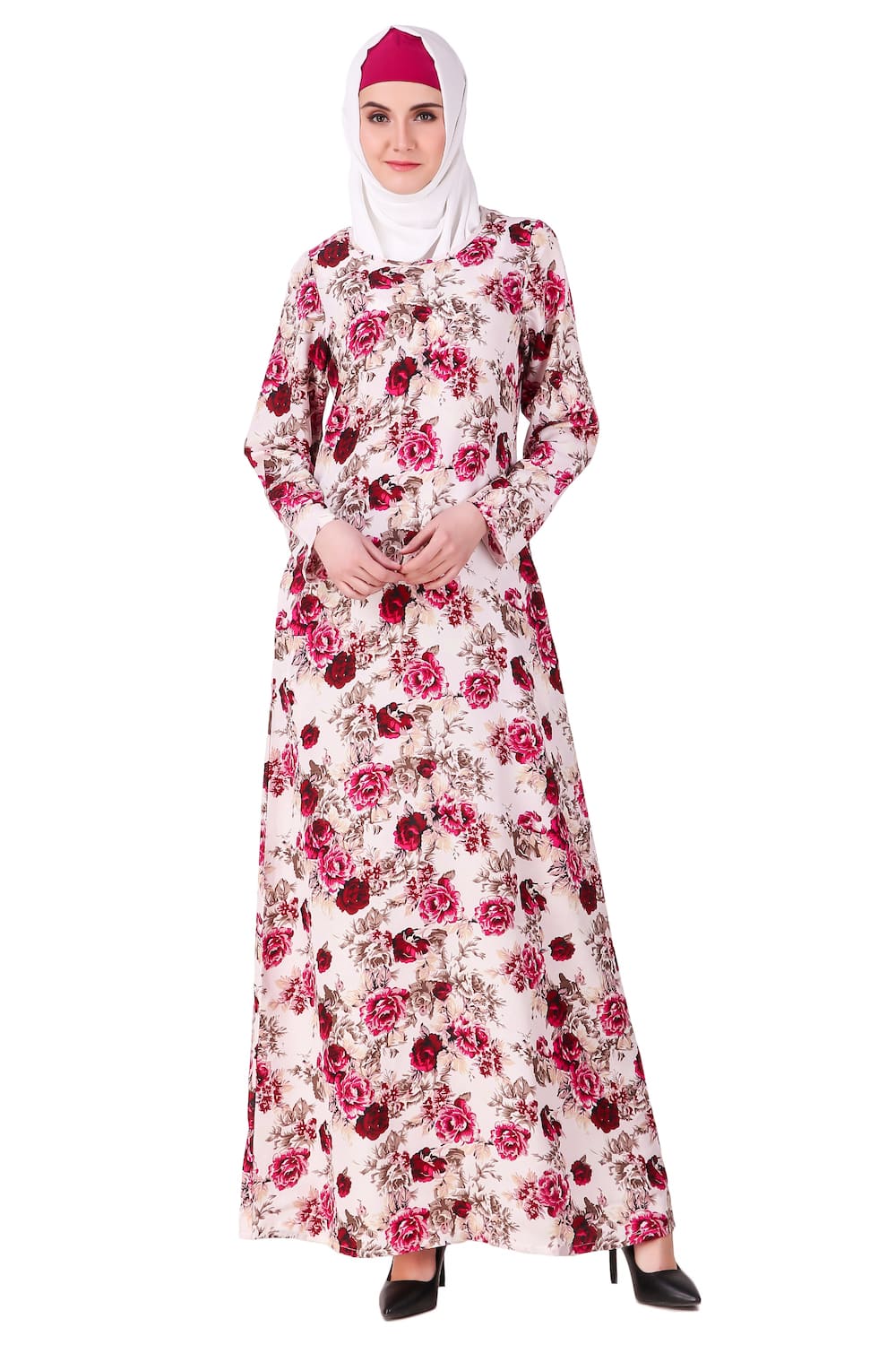 Printed Crepe Abaya AYP-104