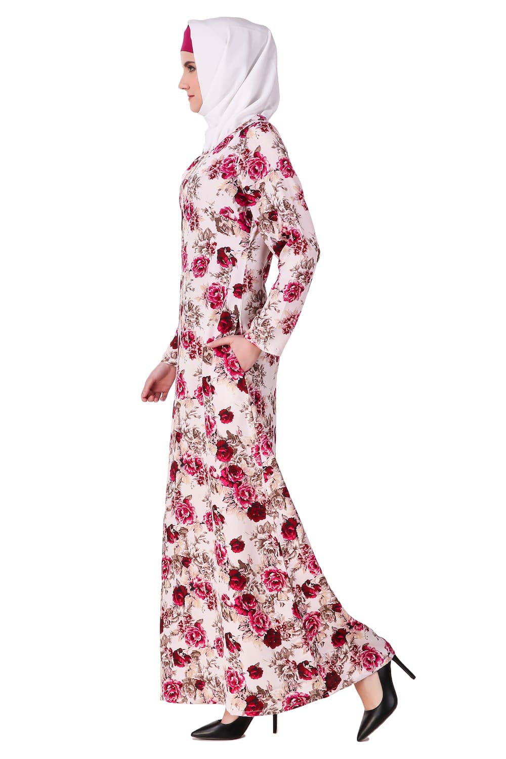 Printed Crepe Abaya AYP-104