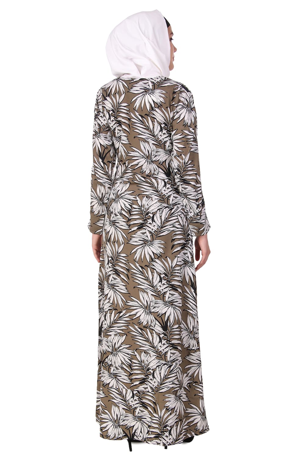 Printed Crepe Abaya AYP-106