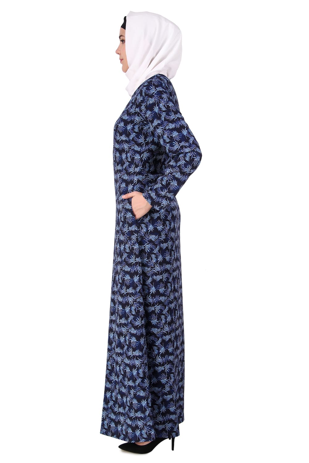 Printed Crepe Abaya AYP-107