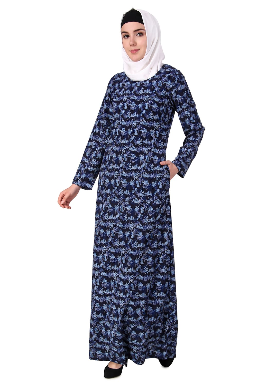 Printed Crepe Abaya AYP-107