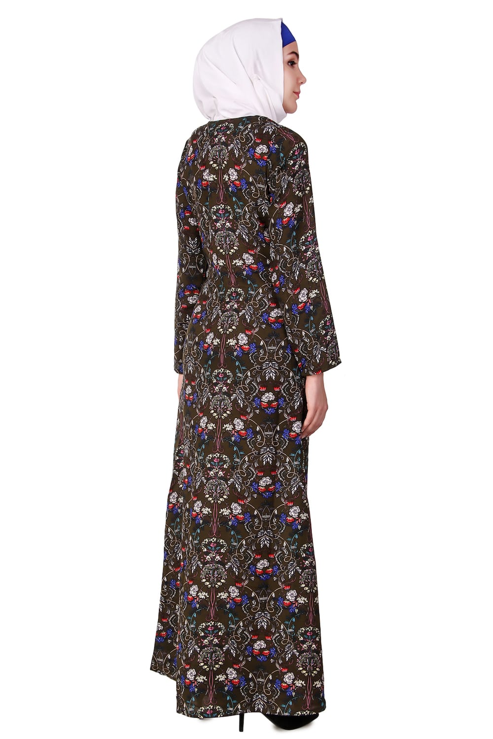 Printed Crepe Abaya AYP-108