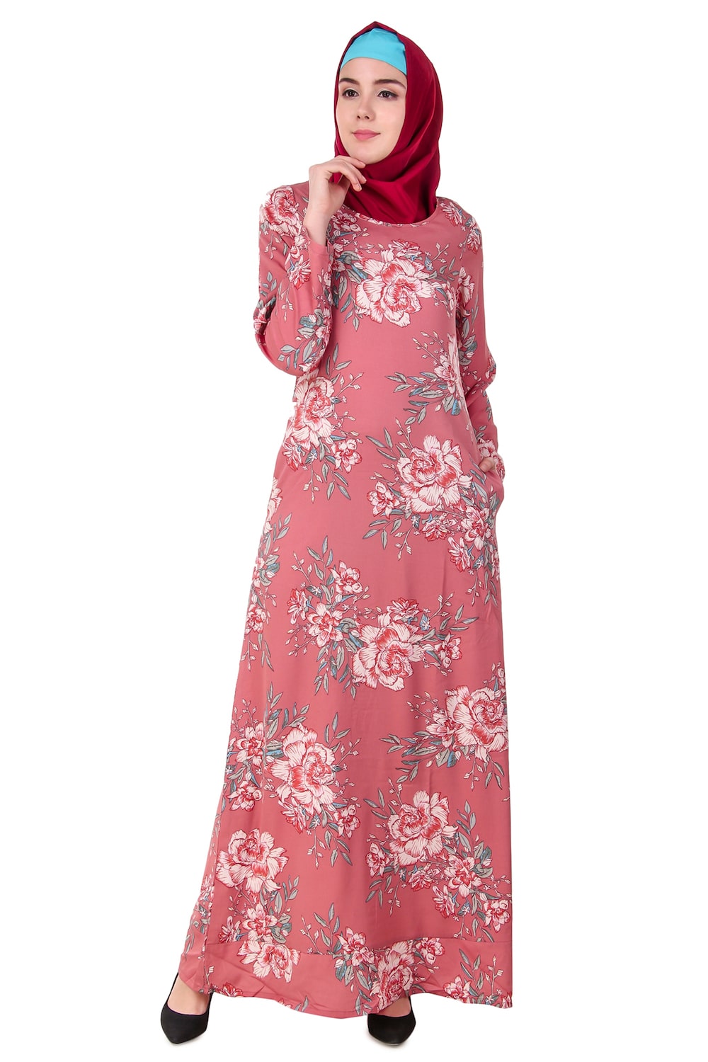 Printed Crepe Abaya AYP-109