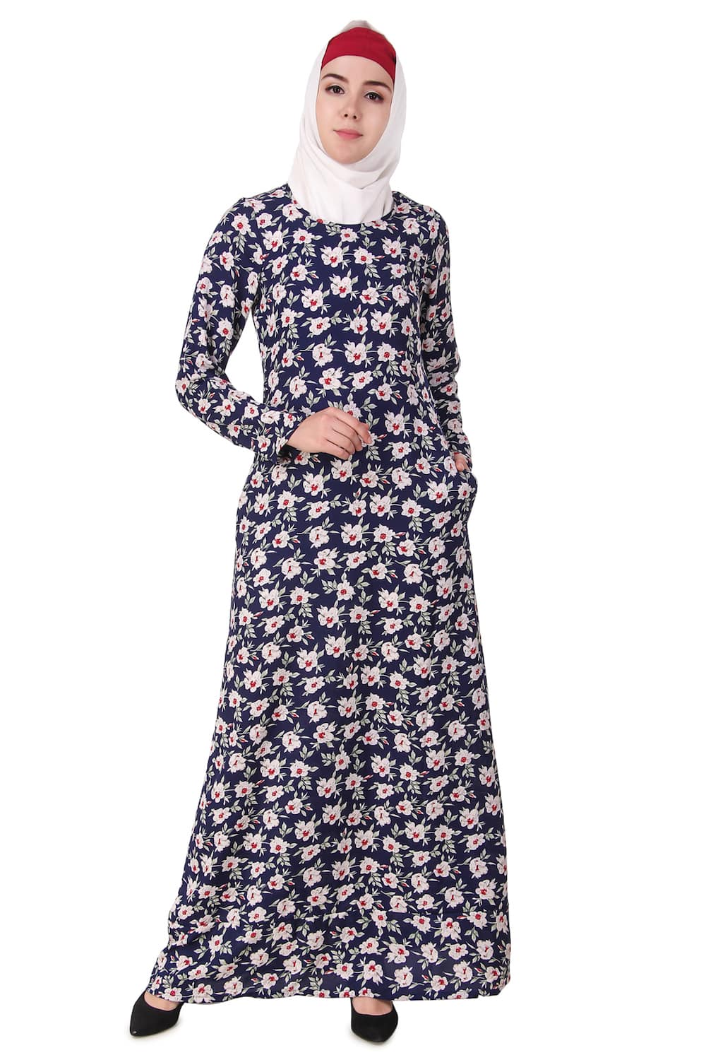 Printed Crepe Abaya AYP-112