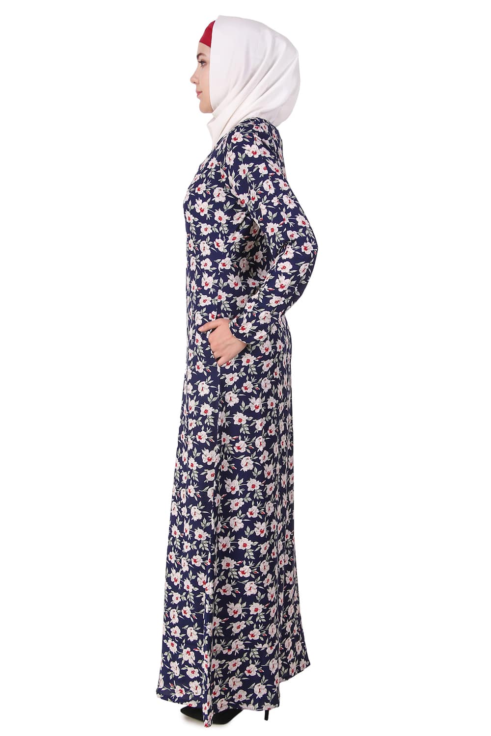 Printed Crepe Abaya AYP-112