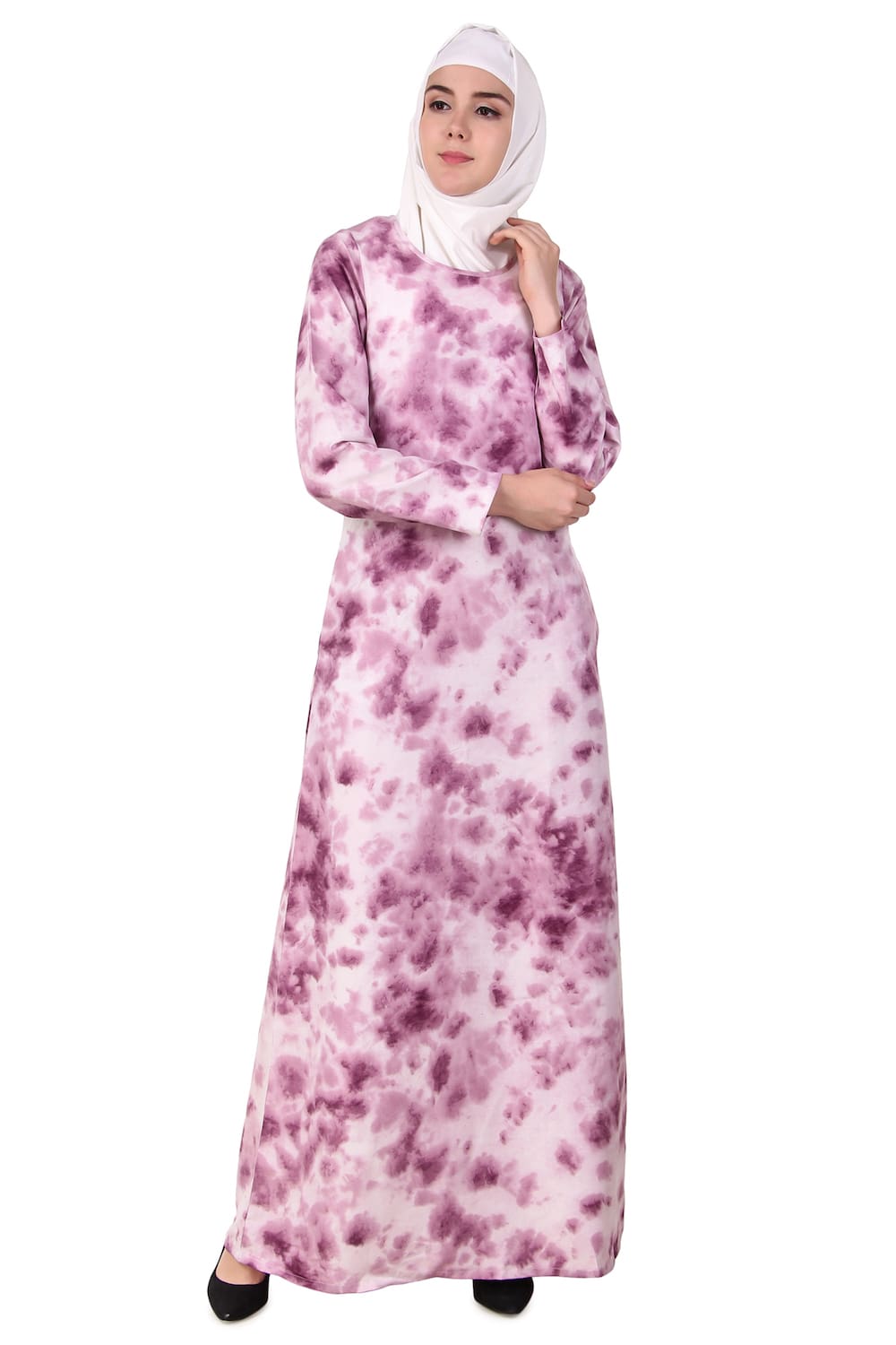 Printed Crepe Abaya AYP-114