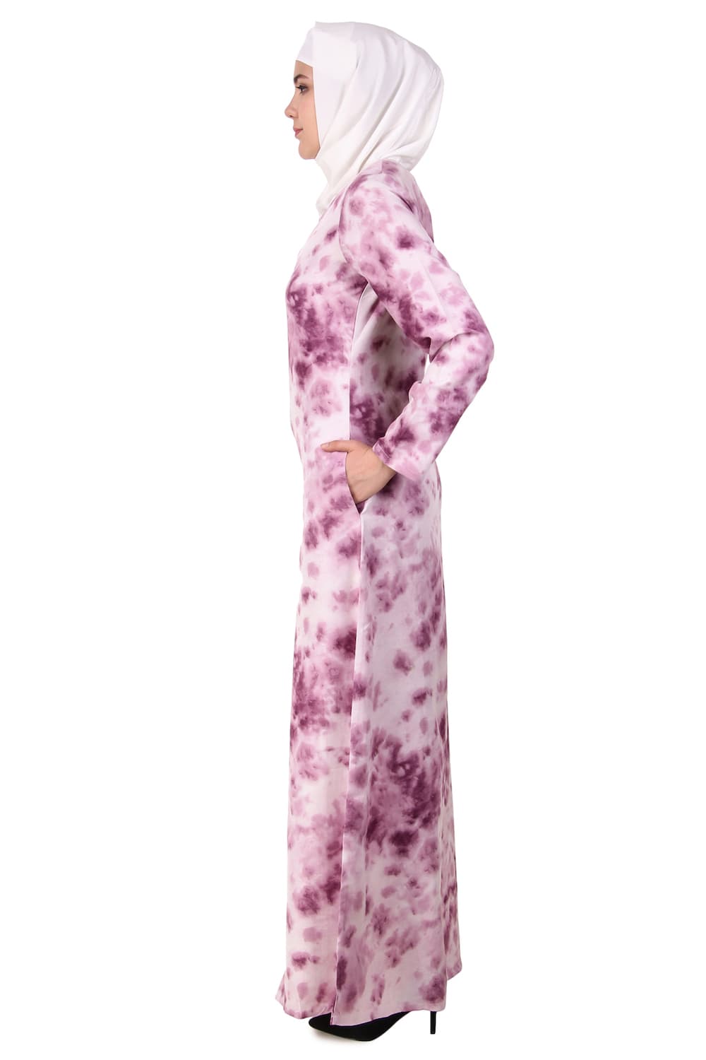 Printed Crepe Abaya AYP-114