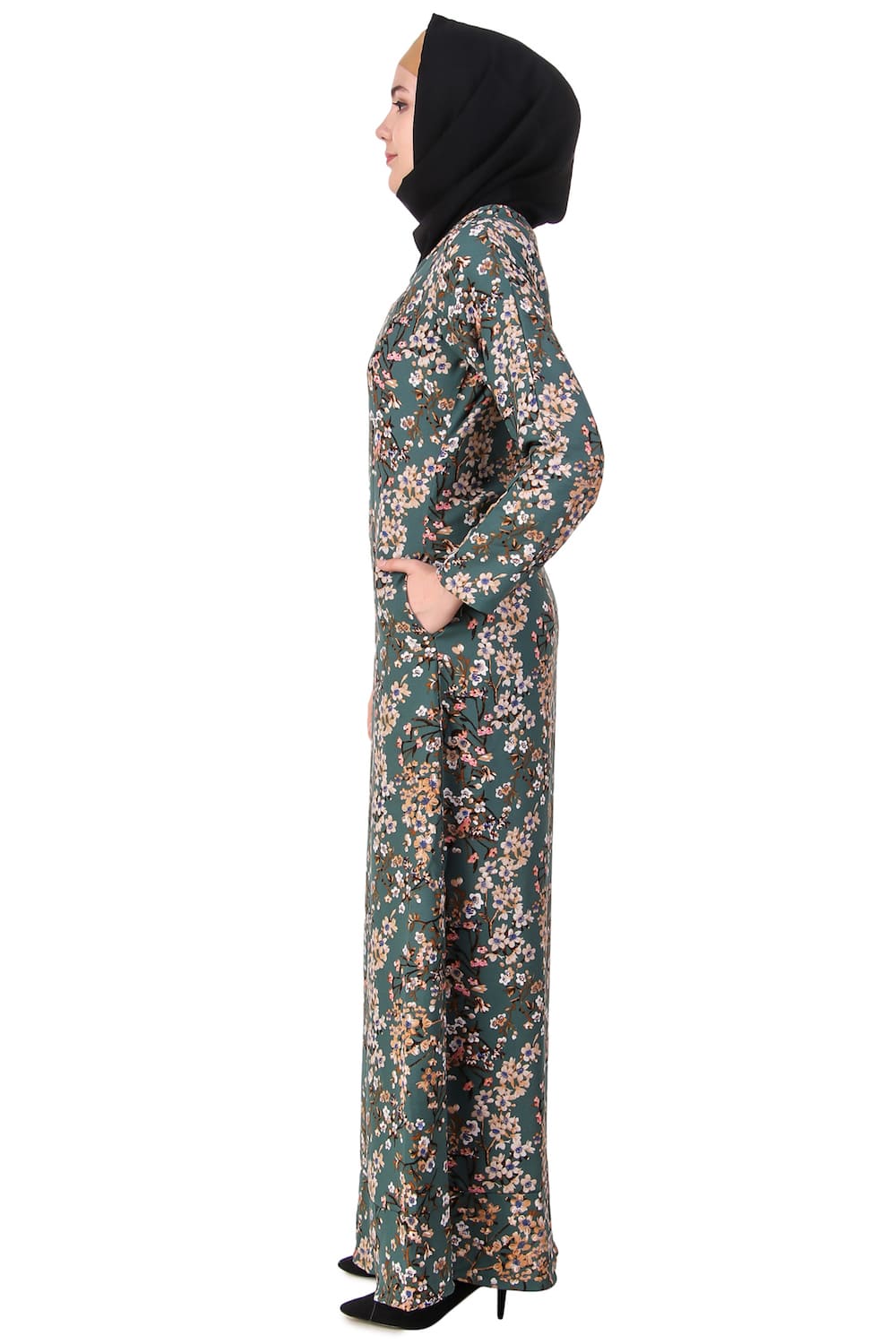 Printed Crepe Abaya AYP-116