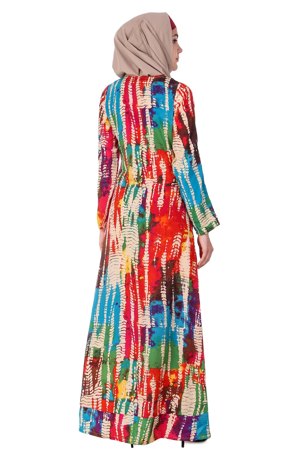 Printed Crepe Abaya AYP-117