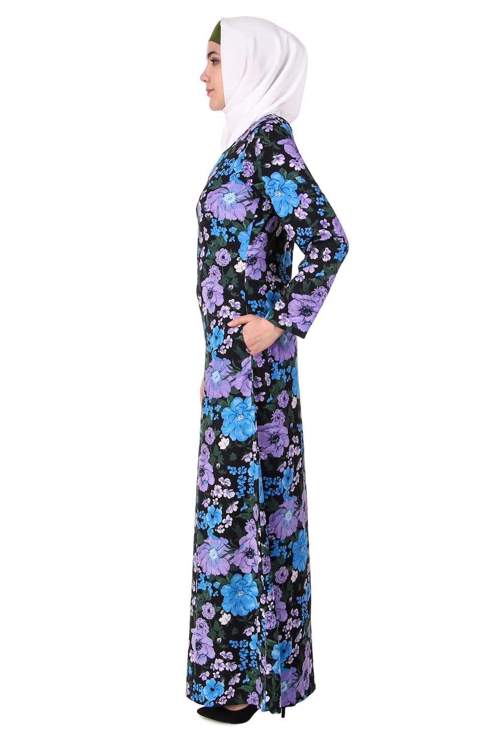 Printed Crepe Abaya AYP-118