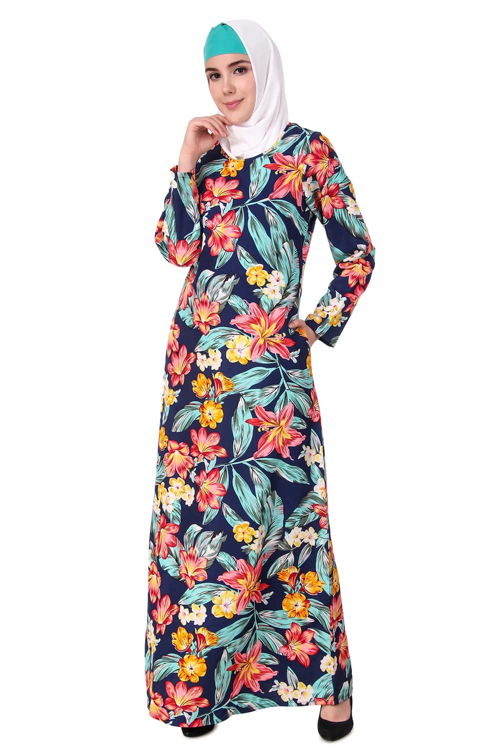 Printed Crepe Abaya AYP-120