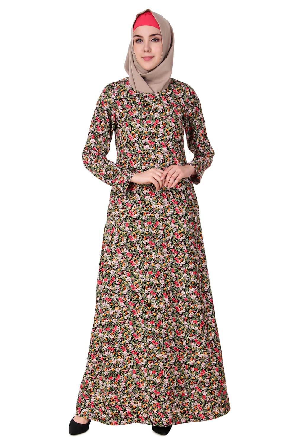 Printed Crepe Abaya AYP-122