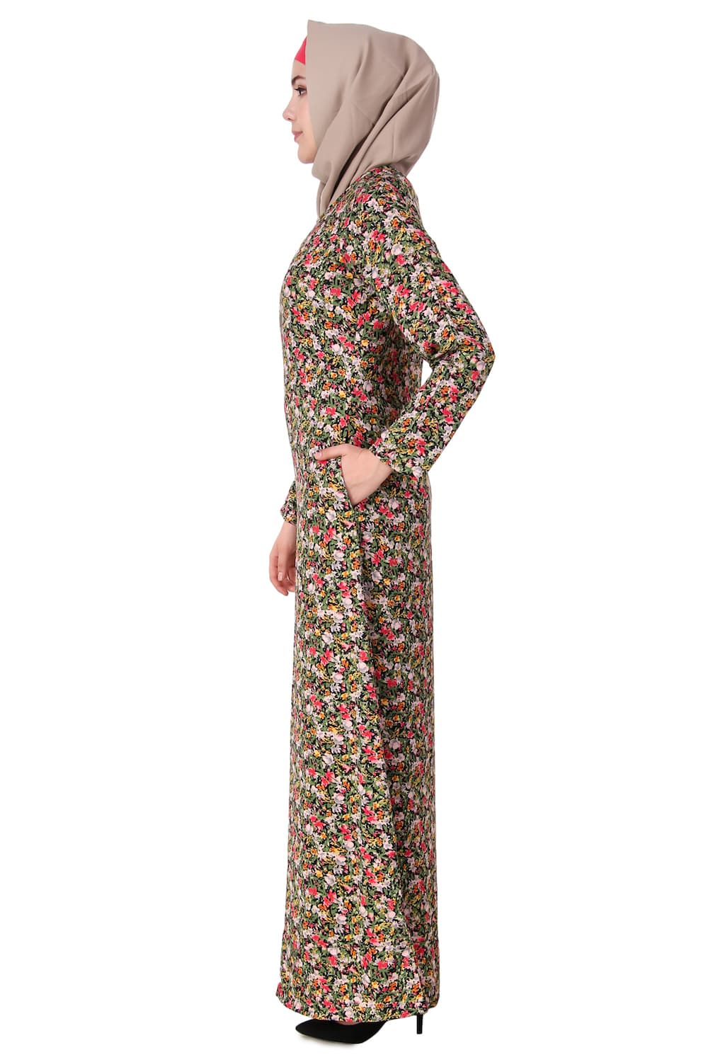 Printed Crepe Abaya AYP-122