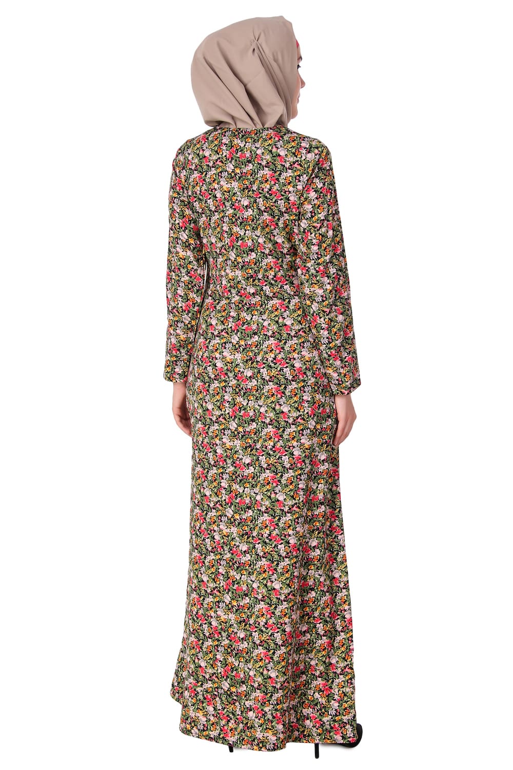 Printed Crepe Abaya AYP-122