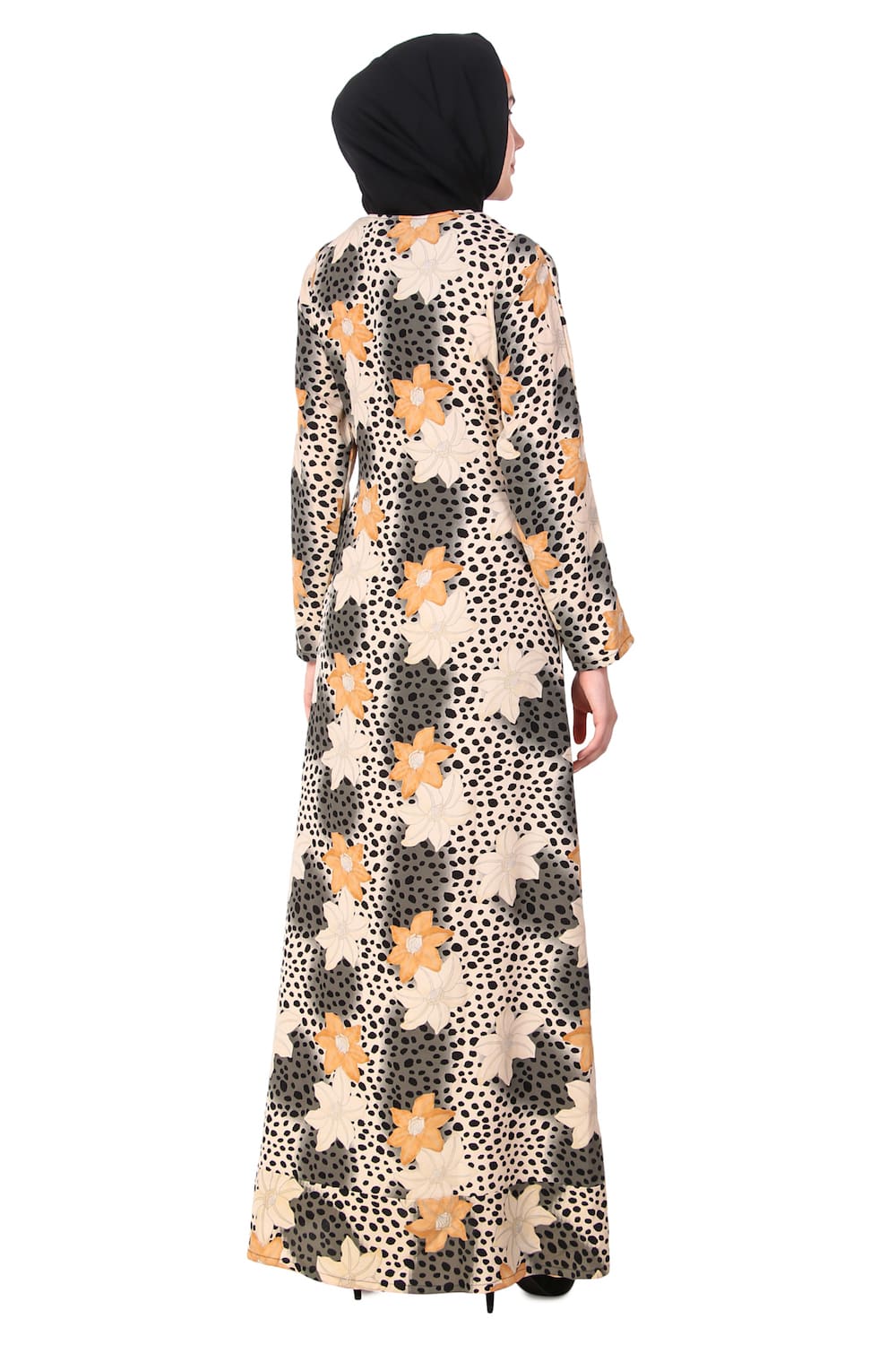 Printed Crepe Abaya AYP-123