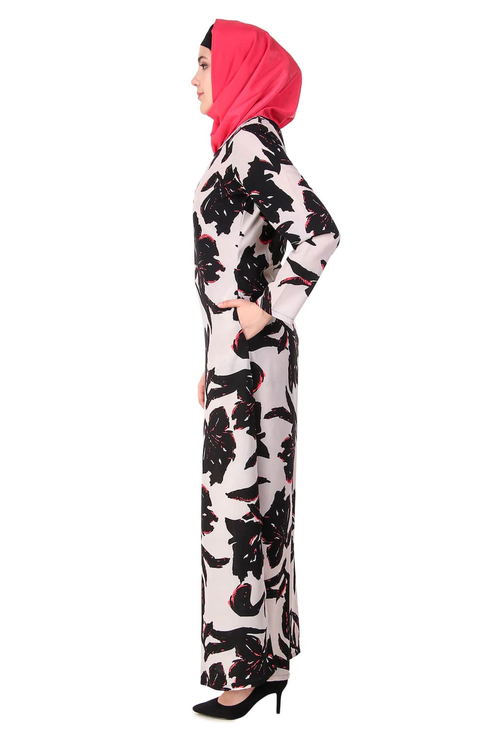 Printed Crepe Abaya AYP-124