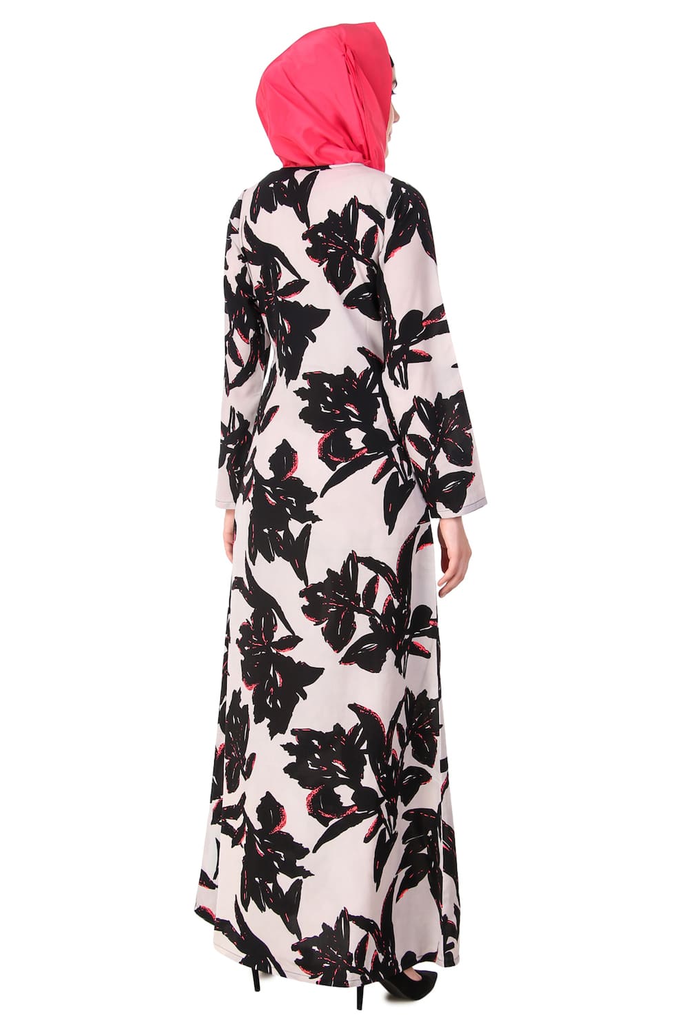 Printed Crepe Abaya AYP-124