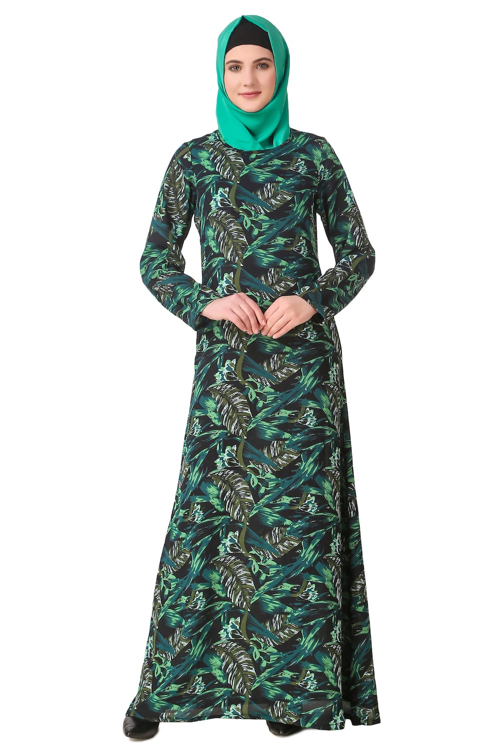 Printed Crepe Abaya AYP-141