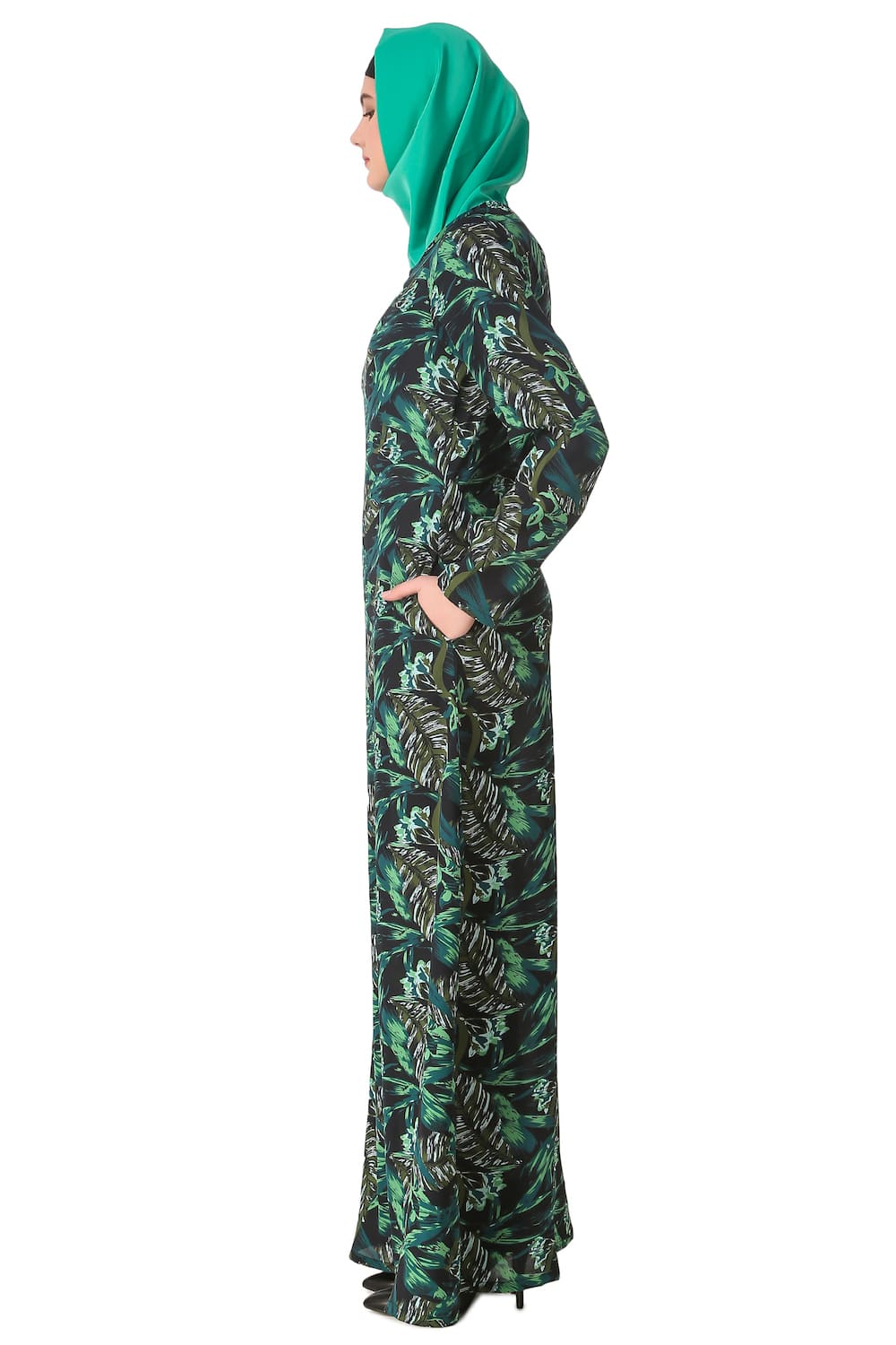 Printed Crepe Abaya AYP-141