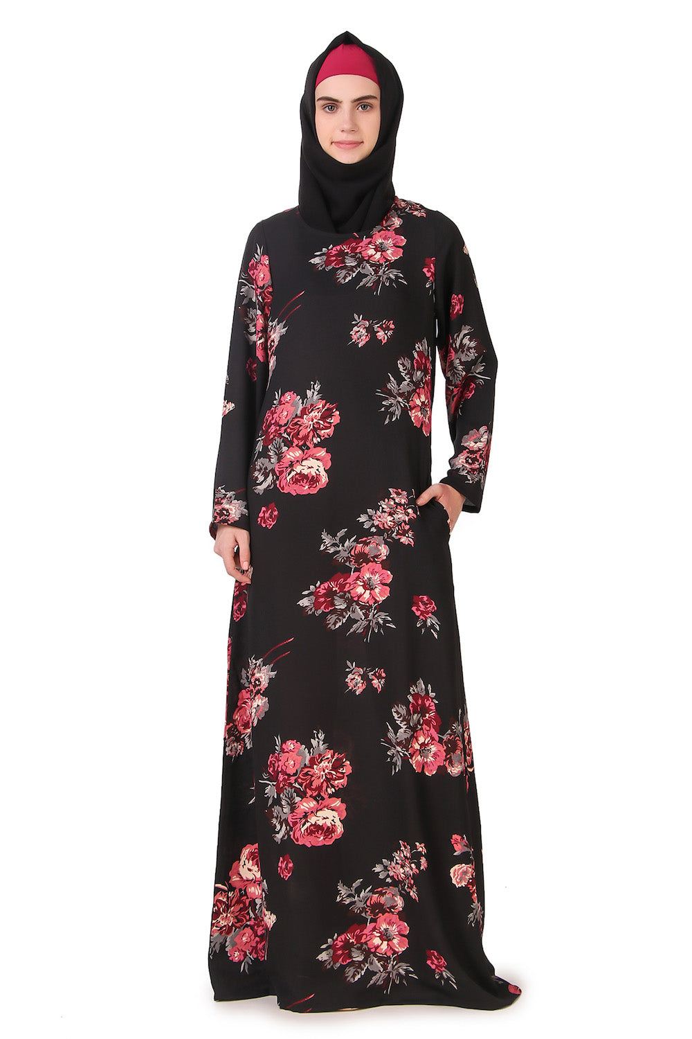 Printed Crepe Abaya AYP-161
