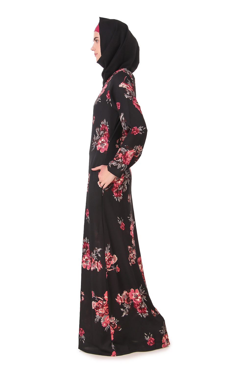 Printed Crepe Abaya AYP-161