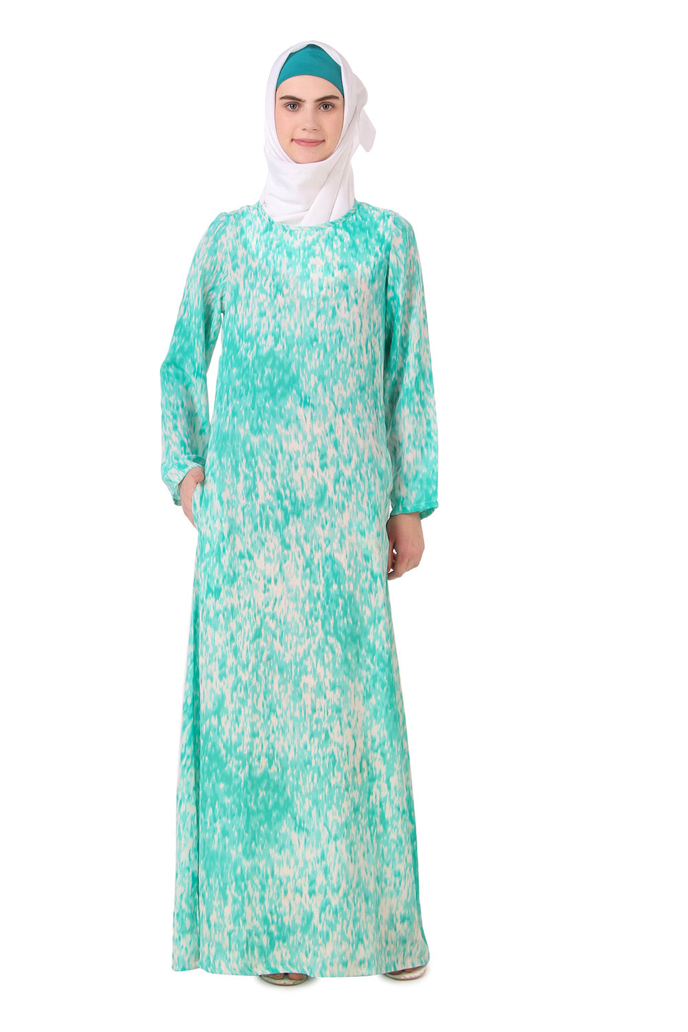 Printed Crepe Abaya AYP-163
