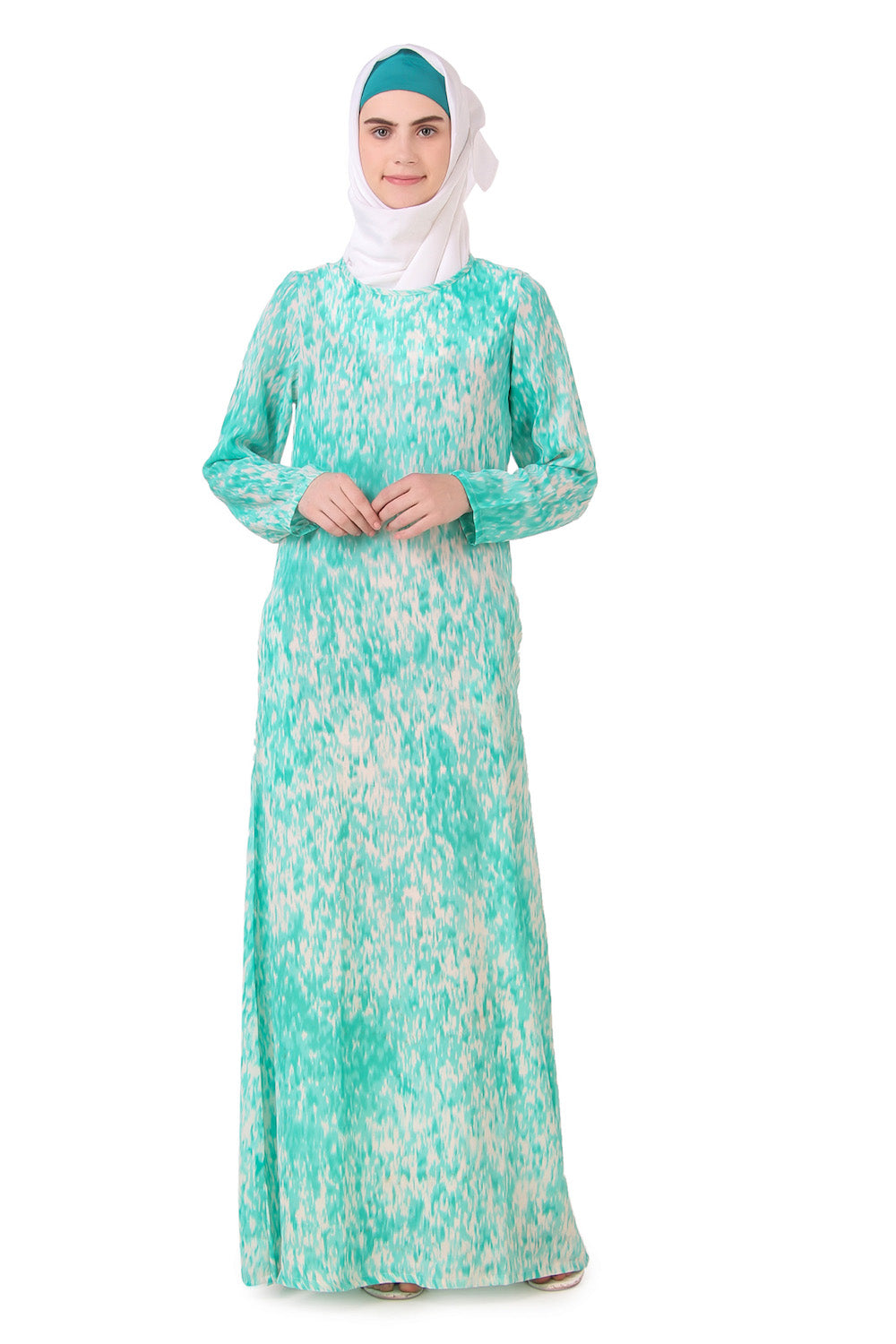 Printed Crepe Abaya AYP-163