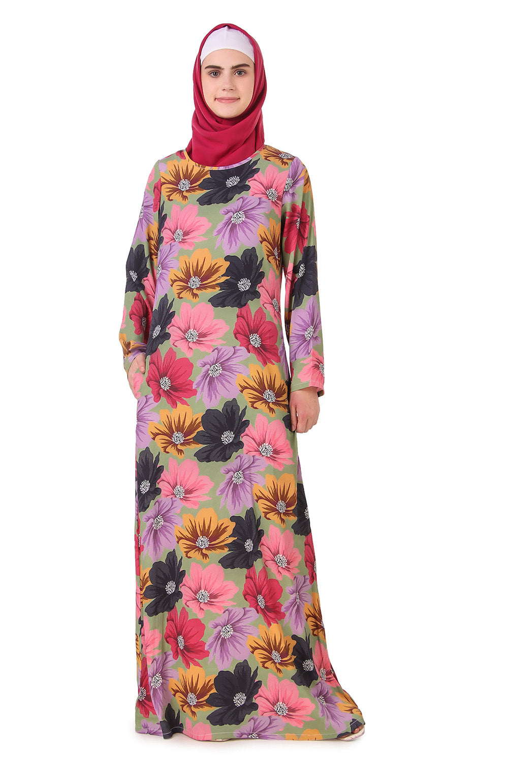 Printed Crepe Abaya AYP-168