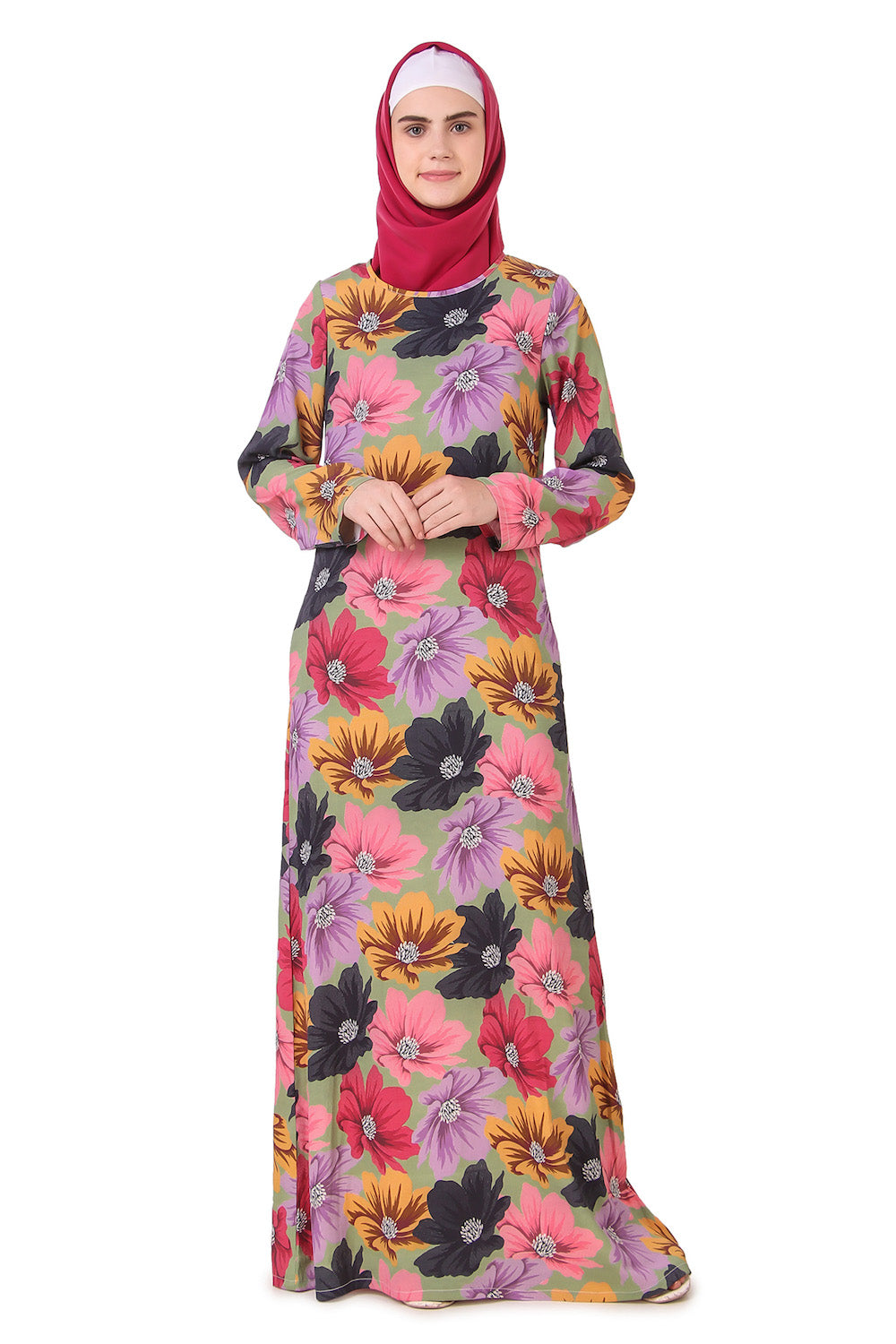 Printed Crepe Abaya AYP-168