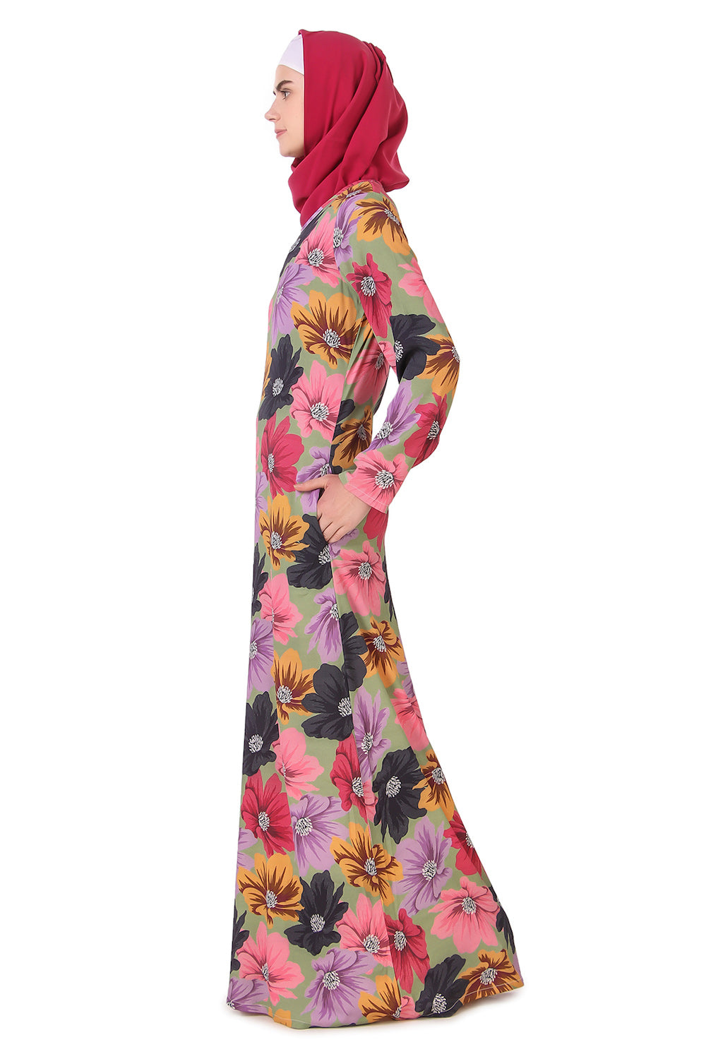 Printed Crepe Abaya AYP-168