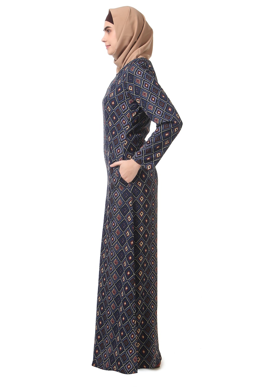 Printed Crepe Abaya AYP-182