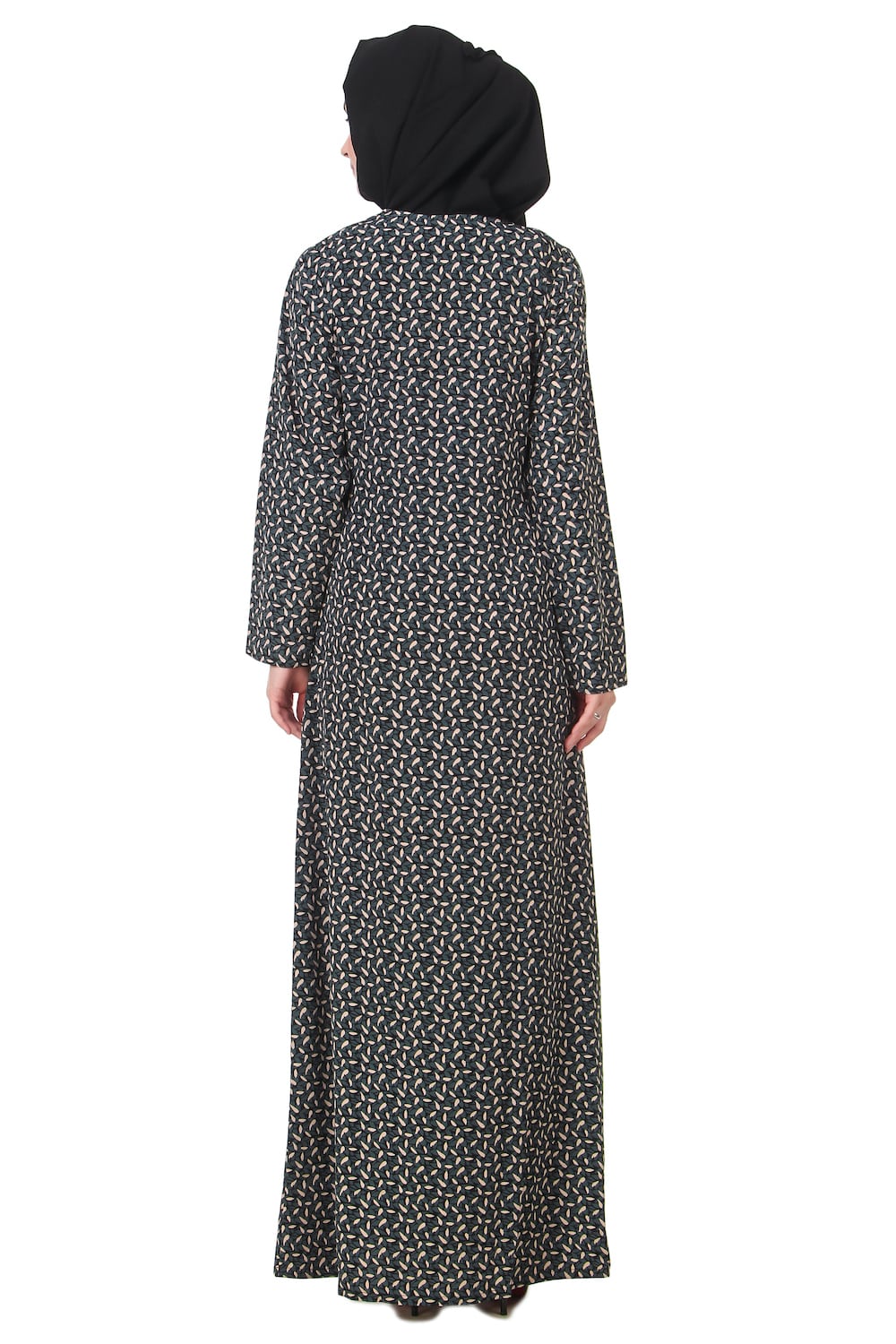 Printed Crepe Abaya AYP-196