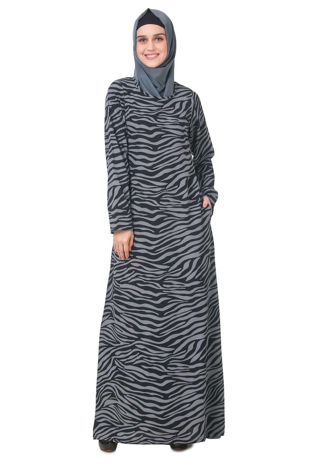 Printed Crepe Abaya AYP-199