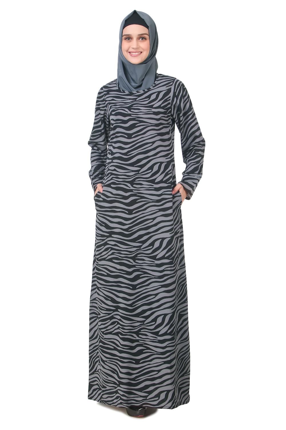 Printed Crepe Abaya AYP-199