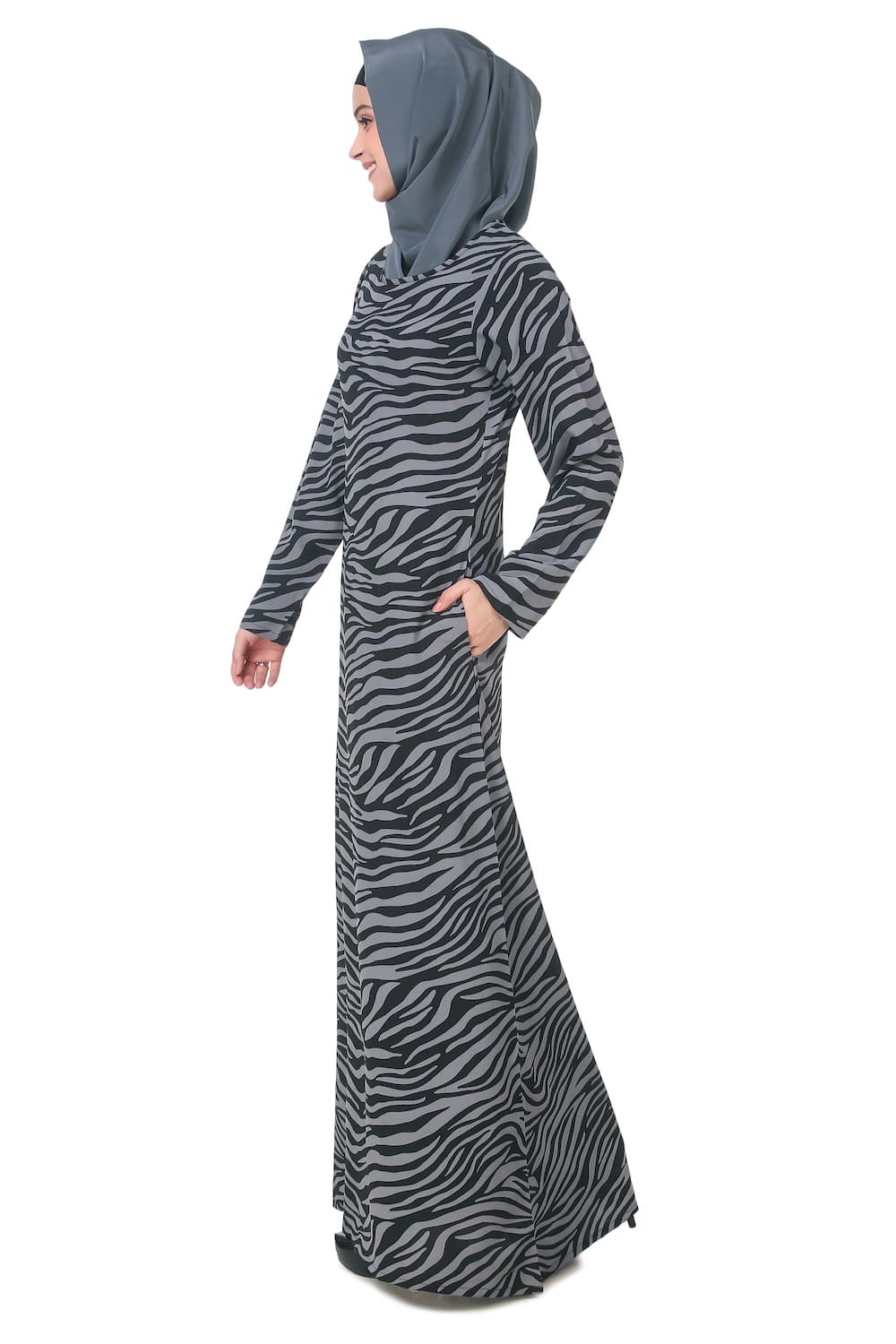 Printed Crepe Abaya AYP-199